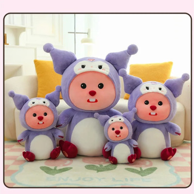 Thú nhồi bông Loopy cosplay - Size 35cm đến 85cm - Quà tặng gấu bông loopy nhân vật hoạt hình cute - Gối ôm mềm mại cho bé.