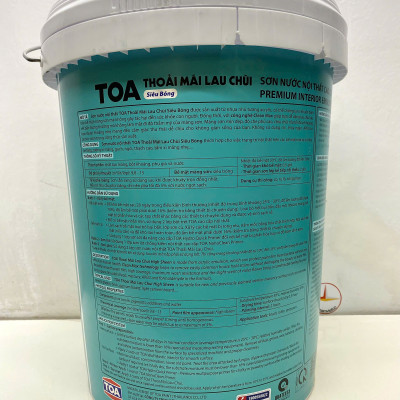 Sơn nước Toa thoải mái lau chùi siêu bóng màu xám 8268 _18L