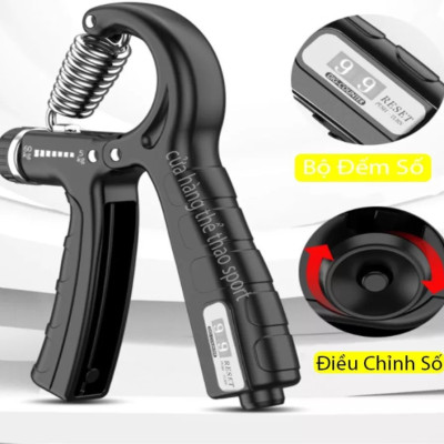 Combo 2 Món: Kìm Bóp Tay Có Máy Đếm Tập Cơ Tay Và Dây Nhảy Thể Lực Tập Gym Hiệu Quả - combo dây nhảy và kìm bóp tay