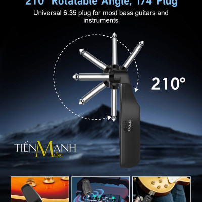 Bộ Thu Phát Guitar Không Dây UHF Konix WF01 Wireless System Hàng Chính Hãng