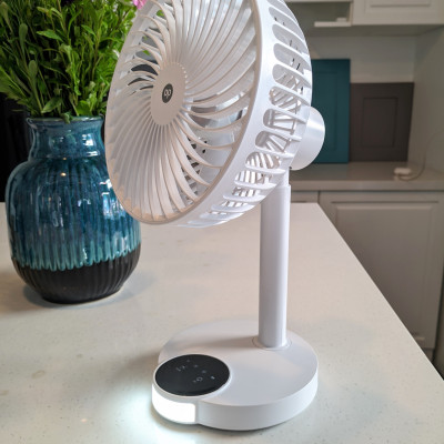 QUẠT SẠC TÍCH ĐIỆN ĐỂ BÀN DP-7626 HÀNG NHẬP KHẨU