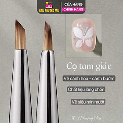 Cọ Tam Giác Vẽ Hoa Cọ Xéo Móng Tay Siêu Nhanh, Nhựa Bền Bỉ, Tạo Kiểu Móng Đẹp Mắt Cho Nữ Yêu Thích Thích Làm Nail