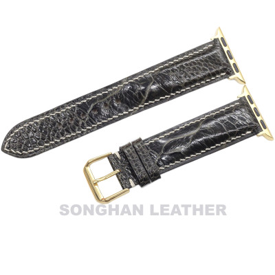 DÂY DA ĐÀ ĐIỂU THẬT HANDMADE HÀNG CHÍNH HÃNG SONGHAN LEATHER DÂY ĐEO THAY THẾ DÀNH CHO APPLE WATCH,   PHÙ HỢP CÁC DÒNG SERIES 1-2-3-4-5-6-SE-7 38mm 40mm 41mm 42mm 44mm 45mm AWOS-01T