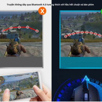 Thiết Bị Bluetooth Không Dây Kết Nối Chuột & Bàn Phím Hỗ Trợ Chơi Game Mobile IPEGA PG-9116 - Hàng Chính Hãng