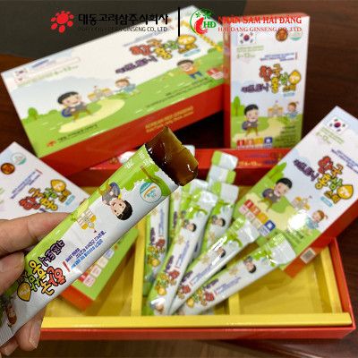 Thạch hồng sâm trẻ em 6-13 tuổi Jelly dạng thạch hộp 30 gói