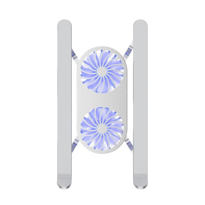 Stand Quạt Tản Nhiệt Macbook WIWU S400 Pro Nhôm Gấp Gọn Đế Tản Nhiệt Tương Thích Laptop 9 -17inch 2 Quạt Tản Nhiệt - Hàng Chính Hãng