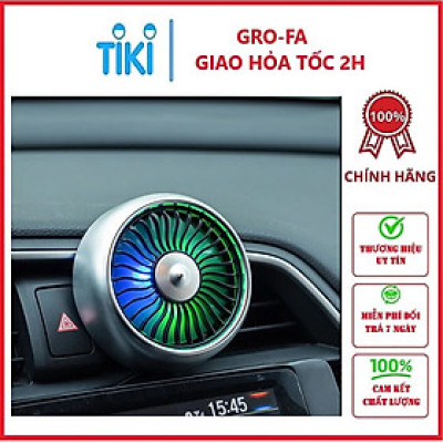 QUẠT MINI GẮN XE HƠI TIỆN DỤNG 8.5x5 CM CÓ ĐÈN LED TRANG TRÍ - Hàng chính hãng (GIAO MÀU NGẪU NHIÊN)