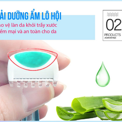 Set 02 chiếc dao cạo Bikini Line Razor lưỡi titanium 15cm - Hàng nội địa Nhật Bản |nhập khẩu chính hãng| |#Made in Japan|