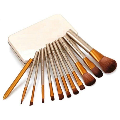 Sét cọ trang điểm 12 món .lông mịn ,mềm đa năng trang điểm ,kèm hộp thiếc cho chị em làm đẹp