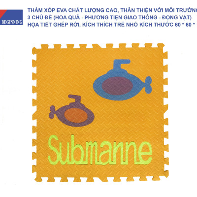 Tấm thảm chơi xếp hình EVA xếp hình lồng vào nhau thân thiện với môi trường dành cho trẻ em để tập bò.