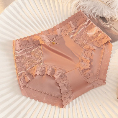 Combo 3 quần lót nữ lụa phối ren cao cấp cạp cao mềm mát MXM