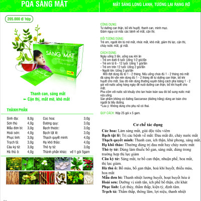 Sáng Mắt PQA Thành Phần Từ Thiên Nhiên Hỗ Trợ Bổ Cho Mắt, Cải Thiện Thị Lực Hộp 25 Gói