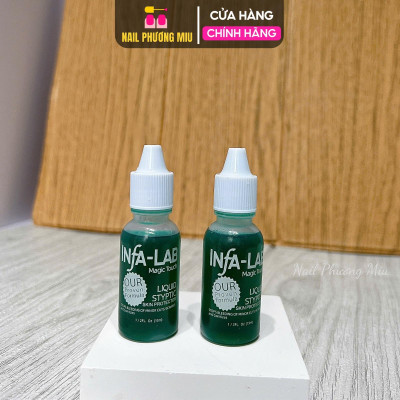 Dung Dịch Cầm Máu Infa-Lab Cao Cấp Chai 15ml Làm Nail An Toàn, Cầm Máu Nhanh 3-5 Giây, Dùng Nhiều Lần Nail Phương Miu Nữ Women