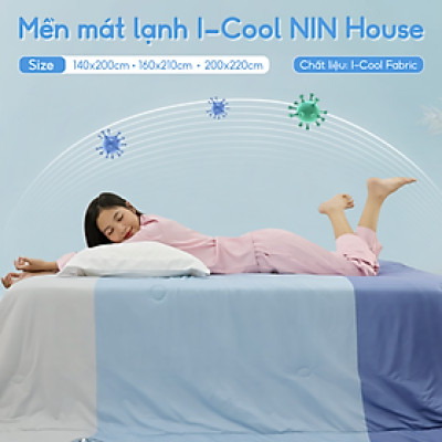 [CHĂN HÈ MÁT LẠNH] Mền lạnh I Cool Advance NIN House NM8034 160x210cm | Chăn chần bông Ice Silk lạnh như tencel, Chăn điều hoà nhiều độ