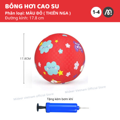 Bóng cao su, banh cho bé Mideer Playround Ball, Bóng hơi đồ chơi vận động cho bé 1,2,3,4 tuổi