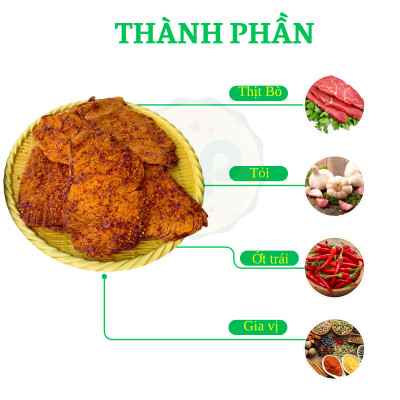 KHÔ BÒ MIẾNG TÂN LỘC PHÁT - HŨ 150G