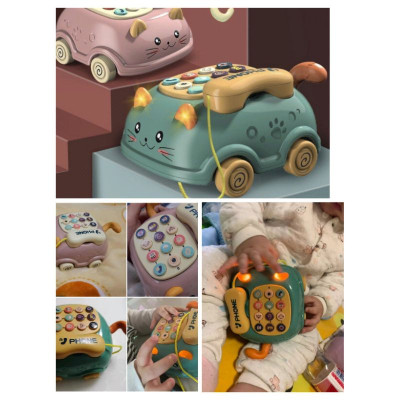 ĐIỆN THOẠI XE KÉO MÈO CƯNG dành cho bé 