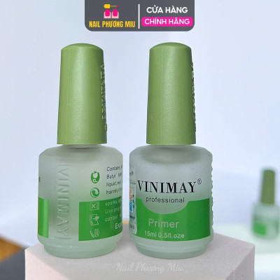 Kiềm Dầu Vinimay Primer Chai 15ml Cao Cấp Làm Nail, Khử Dầu Bề Mặt Móng Giúp Sơn Gel Bám Chắc Bền Sau Đắp Bột Gel