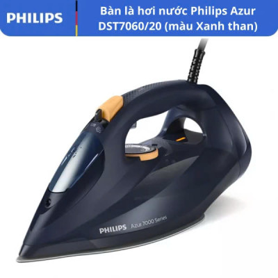 Bàn là hơi nước Philips Azur Series 7000 DST7060/20, Công suất 3000W, Màu Xanh đen Hàng chính hãng