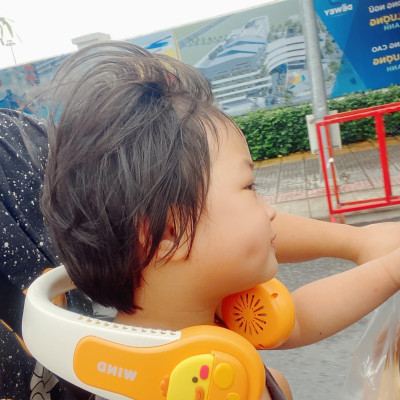 Quạt Đeo Cổ, Quạt Mini Đeo Cổ Hình Thú, Quạt Tích Điện 3 Cấp Độ Gió Siêu Mát, Giao Mẫu Ngẫu Nhiên - Hàng Chính Hãng