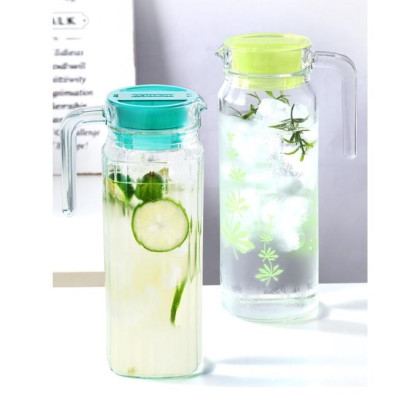 Bình thủy tinh đựng nước trong suốt Luminarc Quadro Ice Green 1,1L - L0534