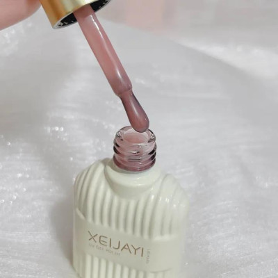 Sơn Gel Màu Thạch Hồng Nude XEIJAYI Số 17 Đậm Mướt Lót Base Làm Nail Siêu Đẹp, Lên Móng Chuẩn Màu Có Chiều Sâu Tôn Da Cần Dùng Đèn Hơ