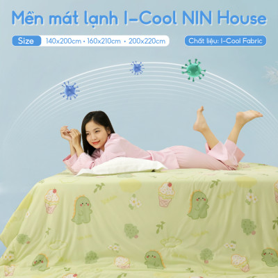[CHĂN HÈ MÁT LẠNH] Mền lạnh I Cool Advance NIN House NM8030 2mx2m2 |Chăn mền Ice silk cao cấp, Chăn điều hoà nhiều độ