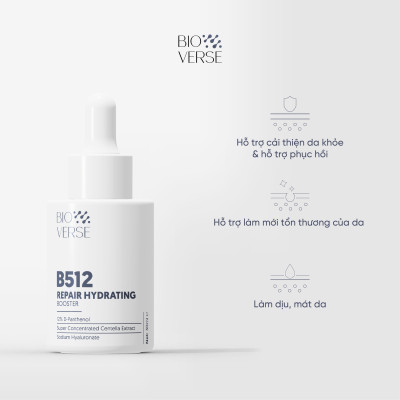 Bộ đôi phục hồi & sáng mịn da (B512 Repair Hydrating Booster + B351 Acne Clear up Serum)