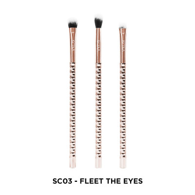 SC03 - BỘ KIT 3 CỌ MẮT PRO VACOSI, PHIÊN BẢN GOLDEN DRAGON - VACOSI FLEET THE EYES BRUSH KIT, 3PCS