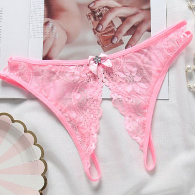 quần lót lọt khe ren - hồng