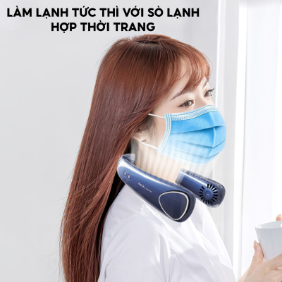 Quạt đeo cổ sò lạnh Half Horse với cục sò lạnh trang bị chip điện lạnh, giảm tức thì tới 20 độ chỉ sau 3 giây, thổi bay cơn nóng. Hàng chính hãng
