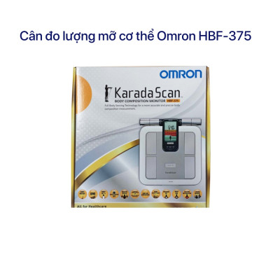 Cân Đo Thành Phần Cơ Thể Omron HBF-375 Dùng 8 Cảm Biến Để Đo Toàn Bộ Cơ Thể