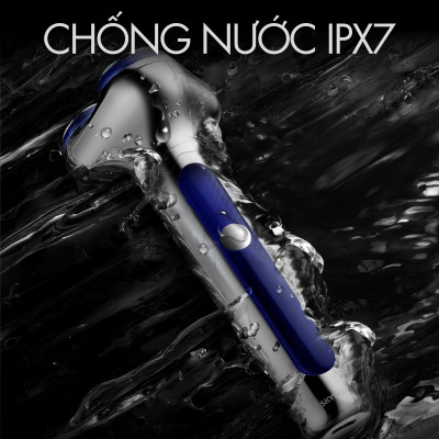 Máy cạo râu coocaa Lightsaber KKGJ031-Chuyên Gia Cạo Râu, Thiết Kế Turbo Với Bộ Cắt Phẳng, Mạ Kim Loại, Chống Nước IPX7 - Hàng Chính Hãng