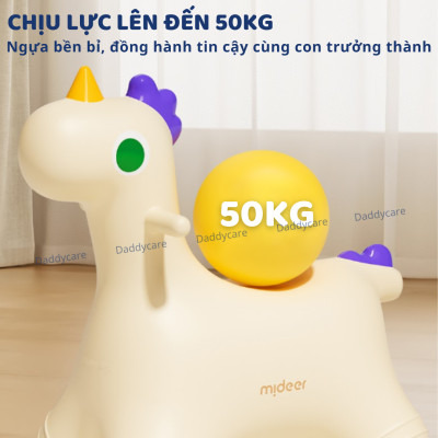 Thú nhún cho bé loại to bơm hơi Mideer Sensory Training Joy Bounce Jumper Pony