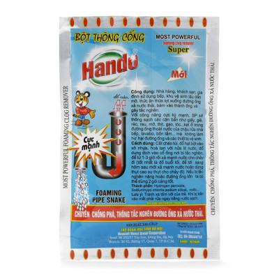 Bột thông cống Lavabo Hando 100gr cực mạnh an toàn đường ống