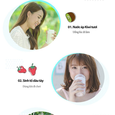 Máy xay sinh tố cầm tay Bear LLJ-D04B1 Hàng chính hãng