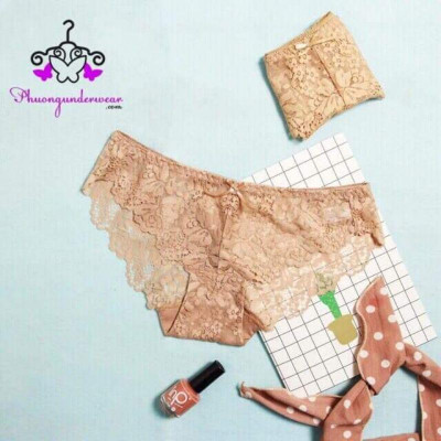 10 quần lót ren đáy lót cotton kháng khuẩn chuẩn BOYA - 5 quần lót ren boya
