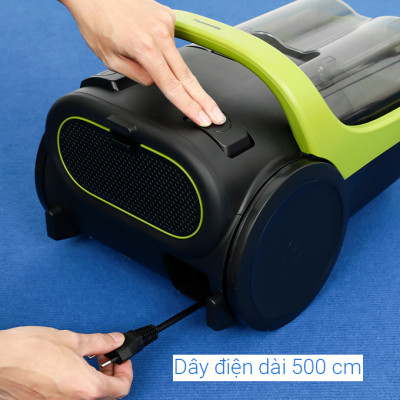 Máy Hút Bụi Dạng Hộp Panasonic MC-CL603GN49 - Công suất 1800W - Công nghệ gió xoáy cực đại - Bộ lọc HEPA hiện đại - Hàng chính hãng - Bảo hành 12 tháng