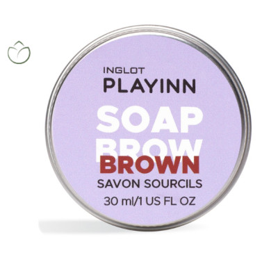 Sáp Tạo Kiểu Lông Mày Tông Nâu Tự Nhiên Playinn Soap Brow Brown (30ml)