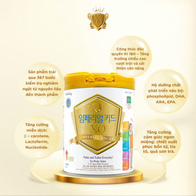 Sữa Bột Namyang Imperial Kid XO GT 800g