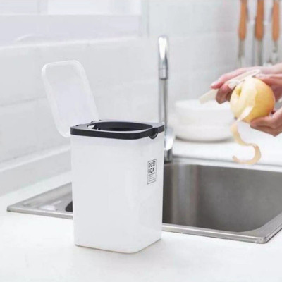 Thùng rác nhựa mini Yamada Dust Box + 01 Bộ chổi & xẻng hót rác Mini Echo Metal - Hàng nội địa Nhật Bản (Giao màu ngẫu nhiên)