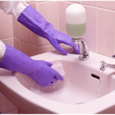 Đôi găng tay cao su Nhật Bản Shaldan Viny màu tím 100% cao su tự nhiên cao cấp dẻo dai, bền đẹp & không mùi