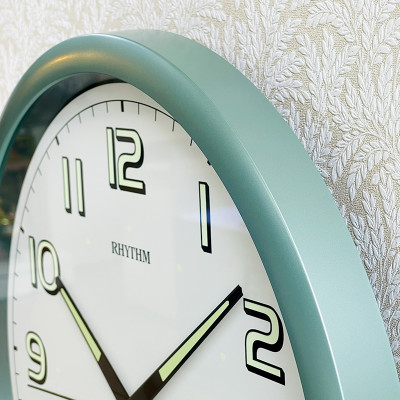 Đồng hồ treo tường Nhật Bản Rhythm CMG805NR05 Kt 42.0 x 4.0cm, 1.4kg Vỏ nhựa. Dùng Pin.