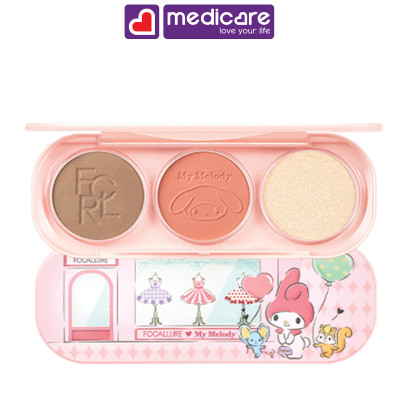 Bảng phấn 3 trong 1 FOCALLURE 3 in 1 Palette 6.6g