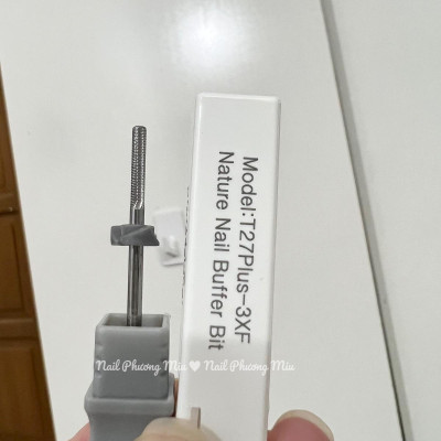 Đầu Mài Titan 3XF Hình Khối Đầu Mài Trụ Làm Nail, Mài Da Siêu Sạch Hiệu Quả, Đẩy Da Mịn Màng Cho Móng Tay Chân, Chất Lượng Cao Cấp Bền Bỉ T27 Plus