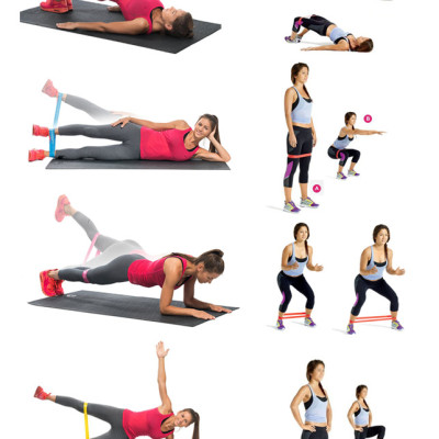 Bộ dây đàn hồi tập gym Rhino R102 dây đàn hồi mini band tập yoga dây đàn hồi kháng lực cao cấp tập thể dục - Hàng chính hãng Rhino Store