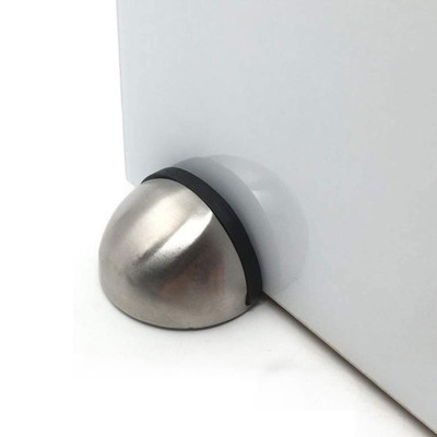 Chặn Cửa Bán Nguyệt, Chặn Cửa Đa Năng, Chặn Cửa Gắn Sàn, Chống Va Đập Tay Nắm Cửa Với Tường, An toàn cho bé, Tiện dụng trong gia đình. TakyHome 1100 Bạc