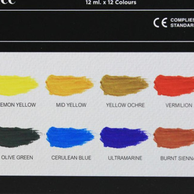 Hộp 12 Tuýp Màu Vẽ Gouache 12 Ml - Renaissance