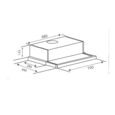 Máy Hút Mùi Âm Tủ Canzy CZ-C517I - Hàng Chính Hãng