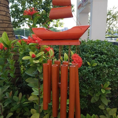 Chuông gió tre nứa ý nghĩa thuận buồm xuôi gió Diệu Tâm